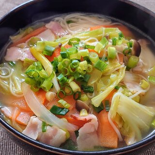 あったか！　野菜煮込み煮麺